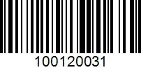 Barcode for 100120031