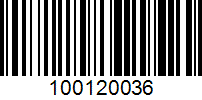 Barcode for 100120036