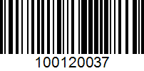 Barcode for 100120037