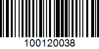 Barcode for 100120038