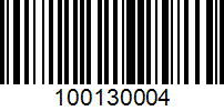 Barcode for 100130004