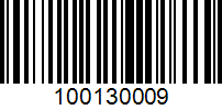 Barcode for 100130009