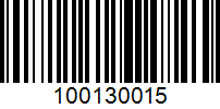 Barcode for 100130015