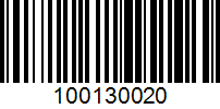 Barcode for 100130020