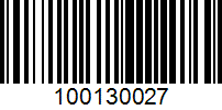 Barcode for 100130027