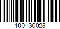 Barcode for 100130028