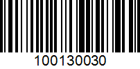 Barcode for 100130030