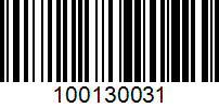 Barcode for 100130031