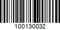 Barcode for 100130032