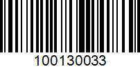 Barcode for 100130033