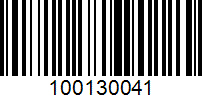 Barcode for 100130041