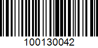 Barcode for 100130042