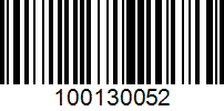 Barcode for 100130052