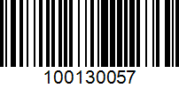 Barcode for 100130057