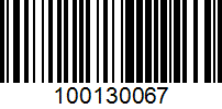 Barcode for 100130067