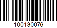 Barcode for 100130076