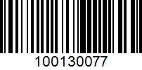 Barcode for 100130077