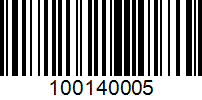 Barcode for 100140005