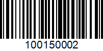 Barcode for 100150002