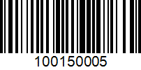 Barcode for 100150005