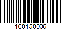 Barcode for 100150006