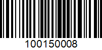 Barcode for 100150008