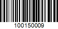 Barcode for 100150009