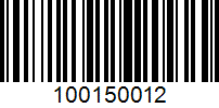 Barcode for 100150012