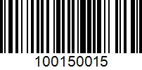 Barcode for 100150015