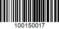 Barcode for 100150017