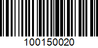 Barcode for 100150020