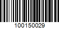 Barcode for 100150029