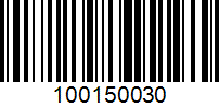 Barcode for 100150030