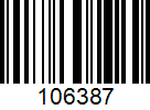 Barcode 106387