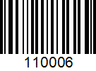 Barcode 110006