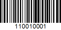 Barcode for 110010001