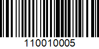 Barcode for 110010005