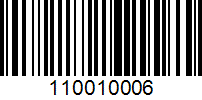 Barcode for 110010006