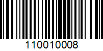 Barcode for 110010008