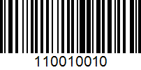 Barcode for 110010010