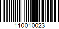 Barcode for 110010023