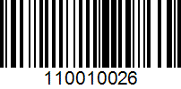 Barcode for 110010026