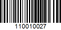 Barcode for 110010027