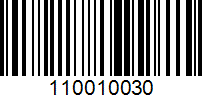 Barcode for 110010030
