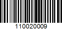 Barcode for 110020009