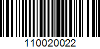 Barcode for 110020022