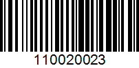 Barcode for 110020023