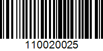 Barcode for 110020025