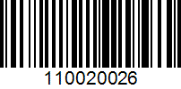 Barcode for 110020026