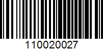 Barcode for 110020027